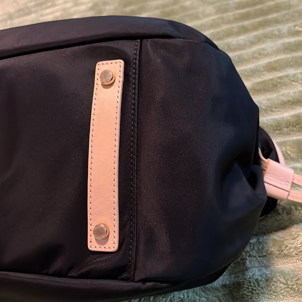 Kate Spade navy nylon bag a leather large shoulder bag - Picture 10 of 15